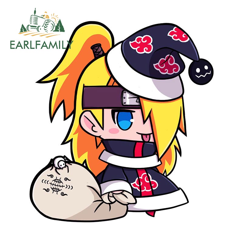 Đề Can Vinyl Dán Trang Trí Xe Hơi / Máy Điều Hòa Họa Tiết Naruto Chống Thấm Nước Kích Thước 13Cmx11.9Cm