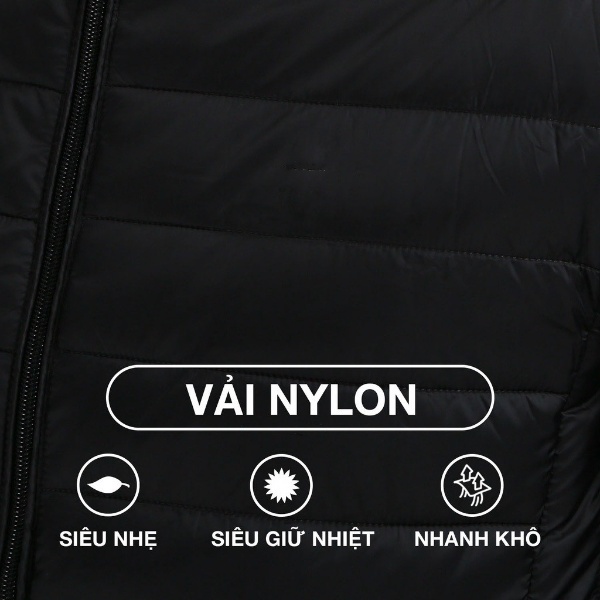 Áo phao nam siêu nhẹ, chất liệu giữ nhiệt chống thấm nước form dáng vừa vặn, mũ có thể tháo.