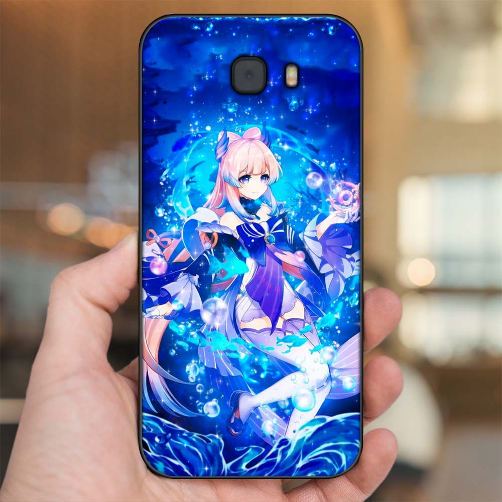 Ốp lưng Samsung C9 Pro viền đen in hình Sangonomiya Kokomi Genshin Impact