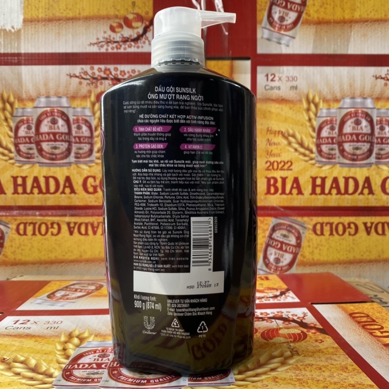 Dầu gội sunsilk đen 900g