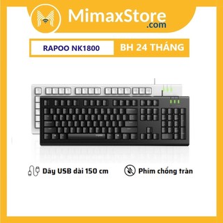 Bàn phím có dây rapoo nk1800 phù hợp văn phòng | mimax store | bảo hành 24 tháng