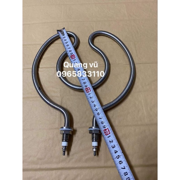 Thanh nhiệt đun nước ,đun dầu  220v/380v/4kw zen M16 inox 304