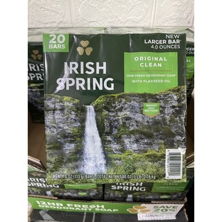 Xà bông cục Irish Spring ( lốc 20 cục ) mẫu mới