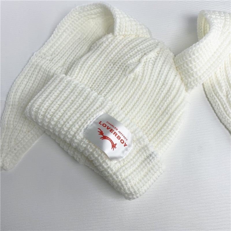 Mũ Len Dệt Kim Tai Thỏ Dài Phong Cách Kpop Stray Kids Kim Seung-min Thích Hợp Làm Quà Tặng