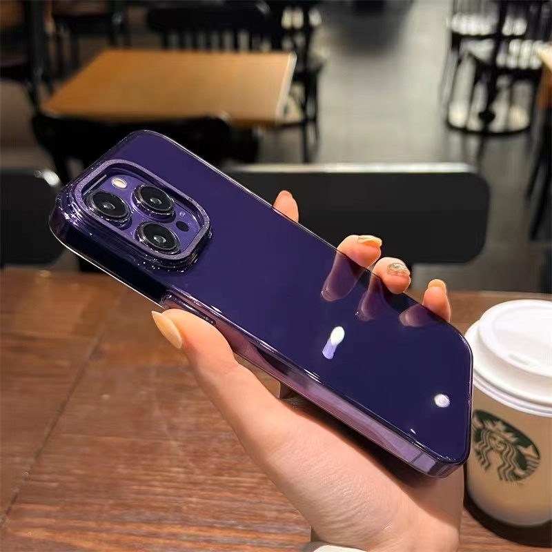 Ốp Điện Thoại iPhone 14 13 12 Pro max 14 plus Silicon ốp lưng iphone 14 13 12 promax PC Cứng Siêu Mỏng Trong Suốt Bảo Vệ Camera Sang Trọng Cho iP 12 13 14 Pro Max 14 Plus