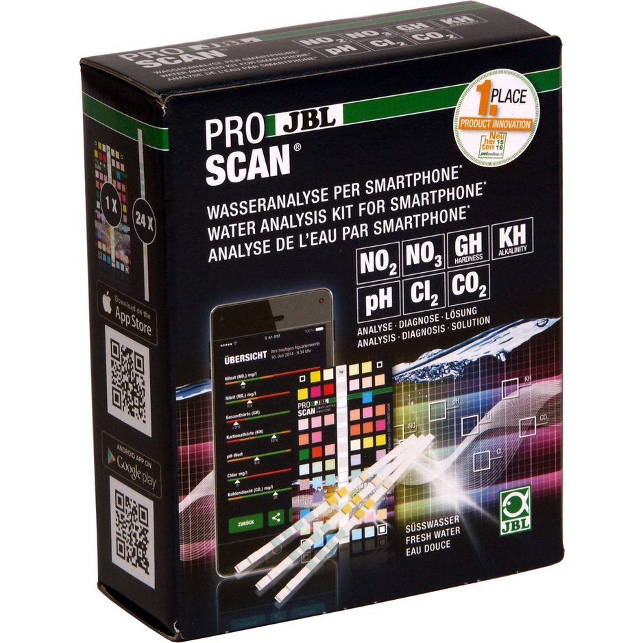 JBL ProScan Test Kit Bộ đo online chỉ số NO2, NO3, gH, kH, pH, Cl2