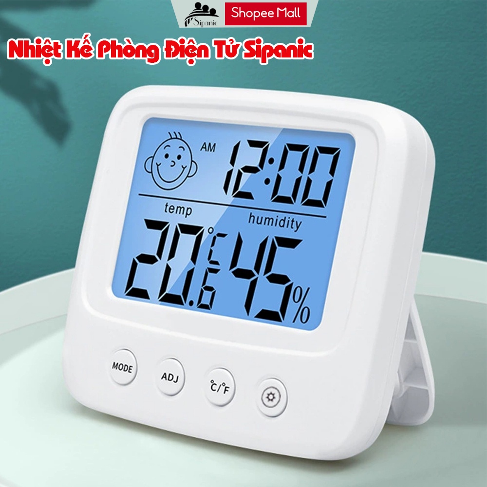 Nhiệt kế đo nhiệt độ phòng, Sipanic đo nhiệt độ và độ ẩm phòng ngủ cho bé