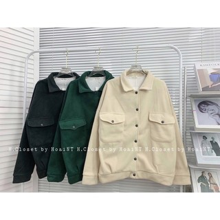 [T2830] Áo Khoác Dạ Trơn Basic Phong Cách HQ