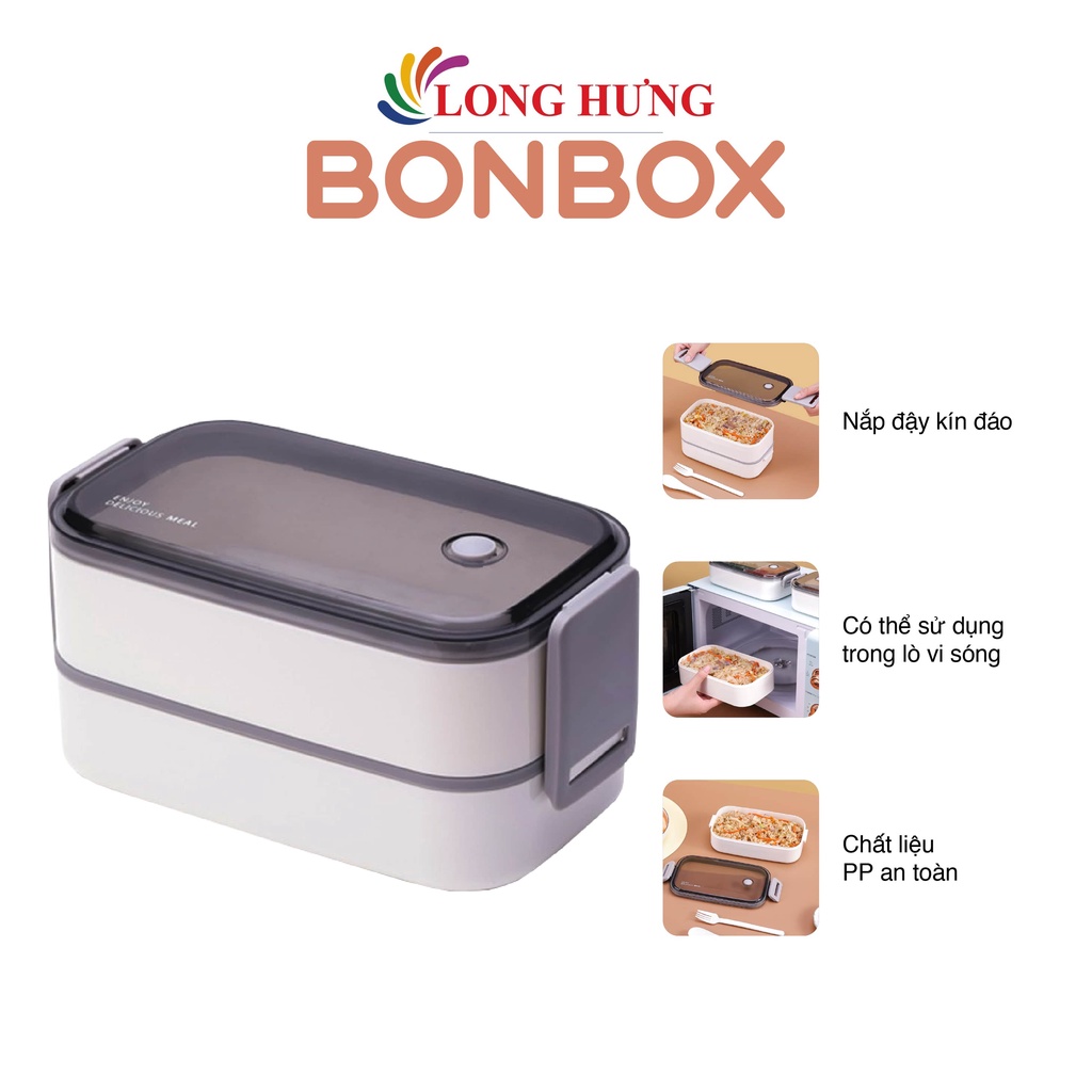 Hộp cơm 2 tầng BONBOX BTW40 - Hàng chính hãng