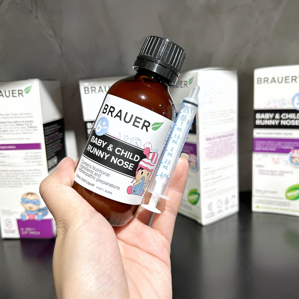 Siro Brauer Baby & Child Runny Nose giảm sổ mũi 100ml cho bé từ 6 tháng