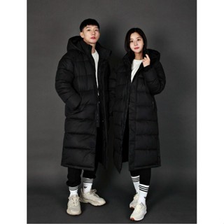  Áo khoác phao đại hàn unisex xuất Hàn dáng dài chất phao lông vũ siêu nhẹ hàng xuất dư mặc ấm 