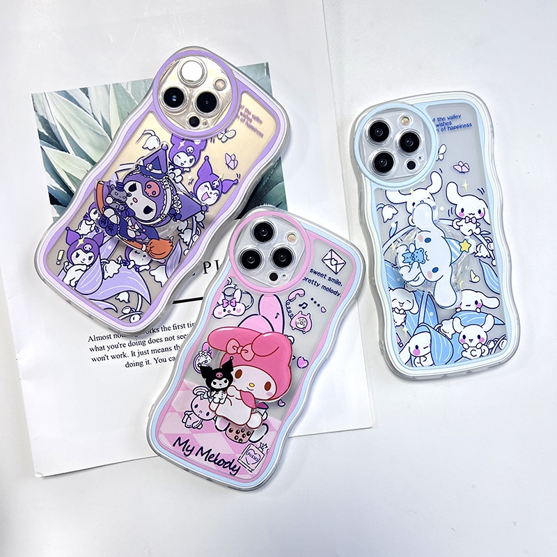 OPPO F11 F9 F7 F5 F1S Youth Pro Cho Ốp lưng điện thoại In Hình Melody Kuromi Wave Bracket