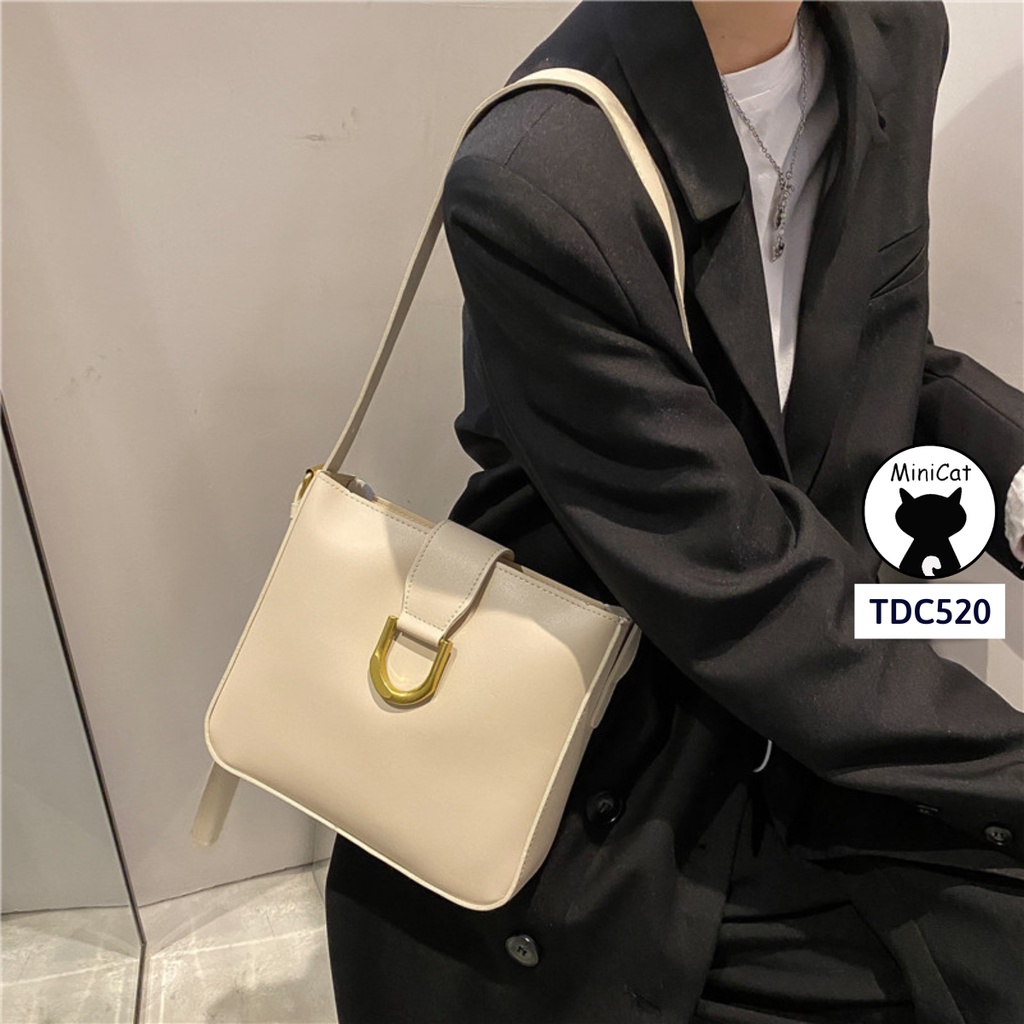 Túi đeo vai phong cách cổ điển thời trang, đi học đi chơi đa năng MiniCat TDC520