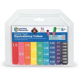  Bộ tháp số thập phân - Fraction Tower Equivalency Cubes Learning Resource