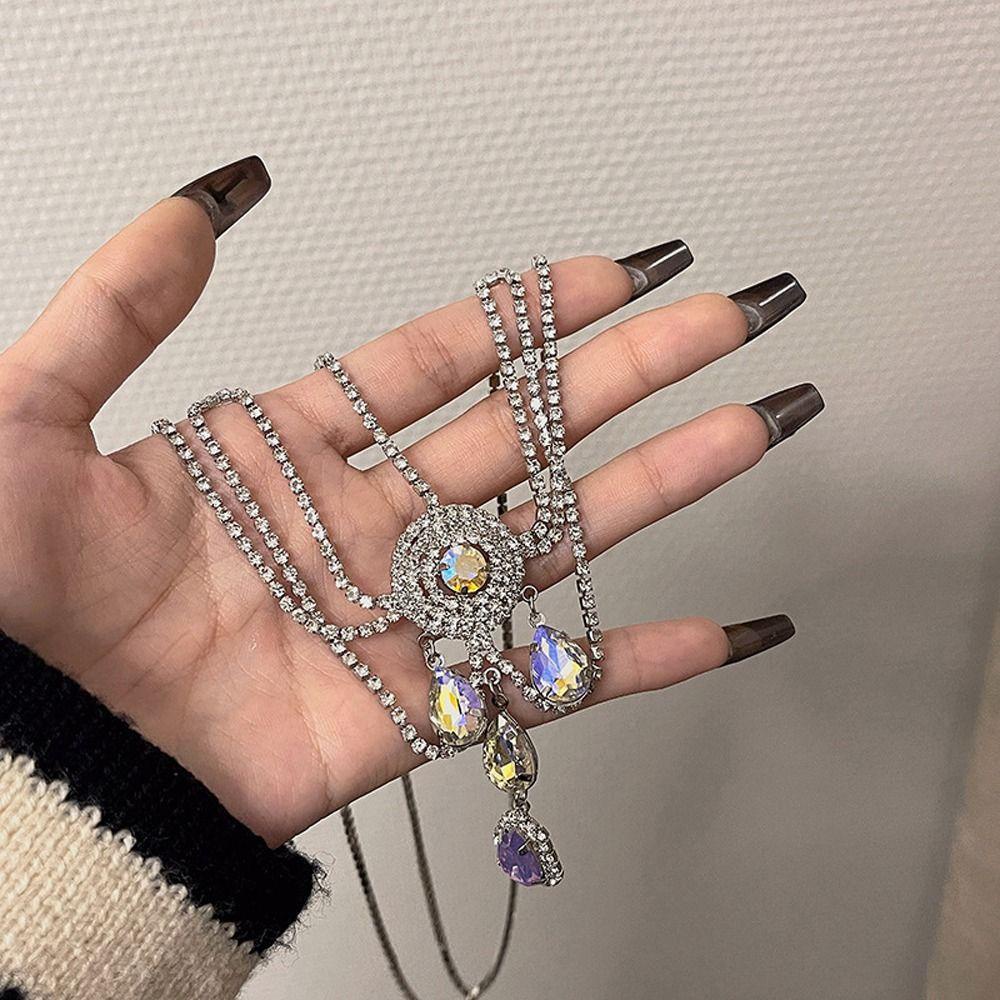 Băng Đô Cài Tóc Nhiều Lớp Đính Đá Hình Giọt Nước Phong Cách Bohemian Thời Trang Cho Cô Dâu|Băng Đô Cài Tóc Đính Đá Zircon Thời Trang Cho Nữ