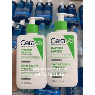 [Bill Pháp] Sữa rửa mặt CRV da khô bản Pháp