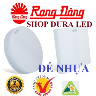 Đèn led ốp trần 12w, 18w, 24w tràn viền rạng đông ánh sáng trắng đế nhựa ln12n