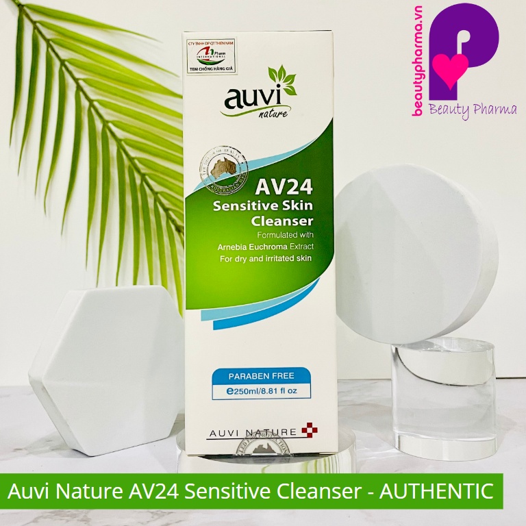[DATE MỚI-CHÍNH HÃNG]Sữa tắm dưỡng ẩm dành cho mọi loại da, lứa tuổi Auvi Nature AV24 Sensitive Skin Cleanser 250ml