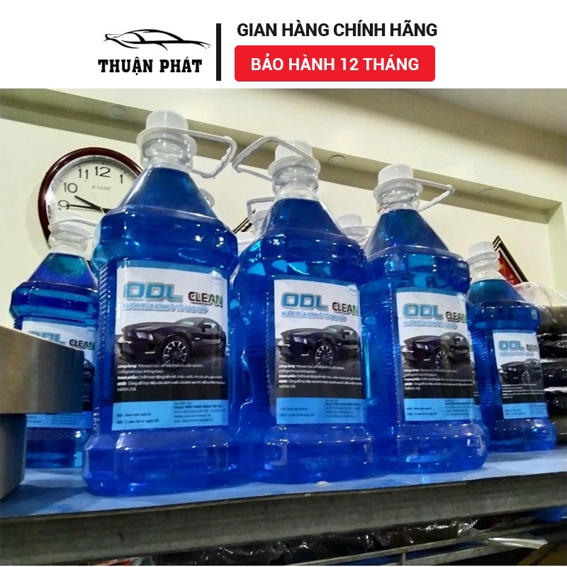 Nước rửa kính ô tô chính hãng ODL Clean đổ trực tiếp phù hợp với mọi loại xe hơi, không đóng cặn - can 2.5L...