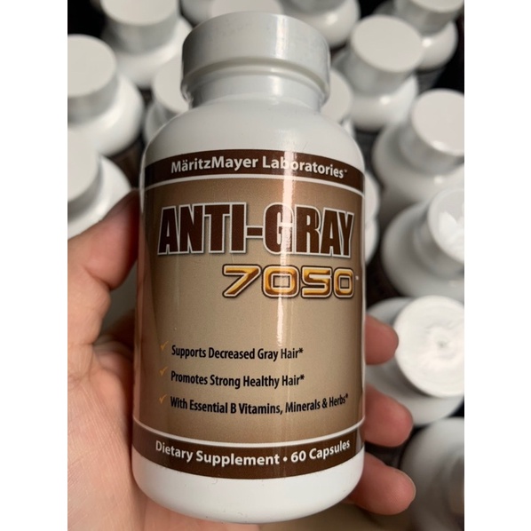 Date/2025 Viên uống Ngăn ngừa tóc bạc ANti Gray 7050