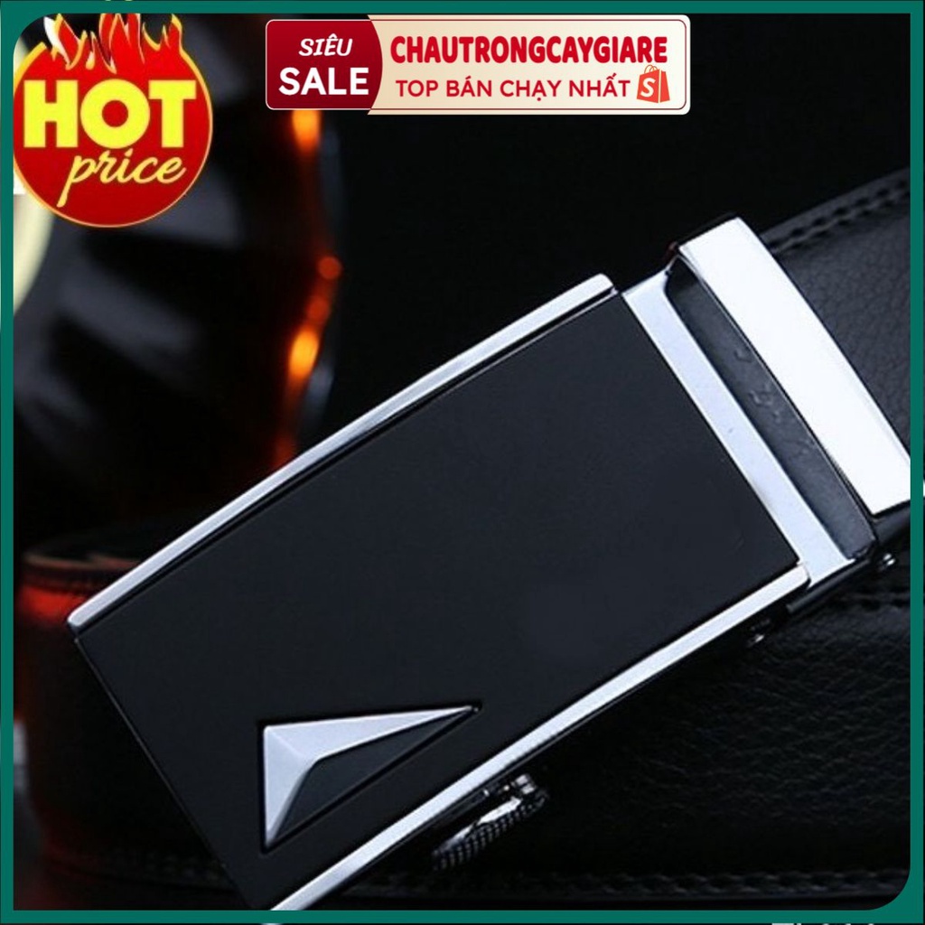 Thắt Lưng Da Nam Cao Cấp Hàng Hiệu Khóa Tự Động Dây Nịt Nam Da Bò 100% Chính Hãng Playboy Mạ Vàng Bạc Gu Nam Tính CK-3K