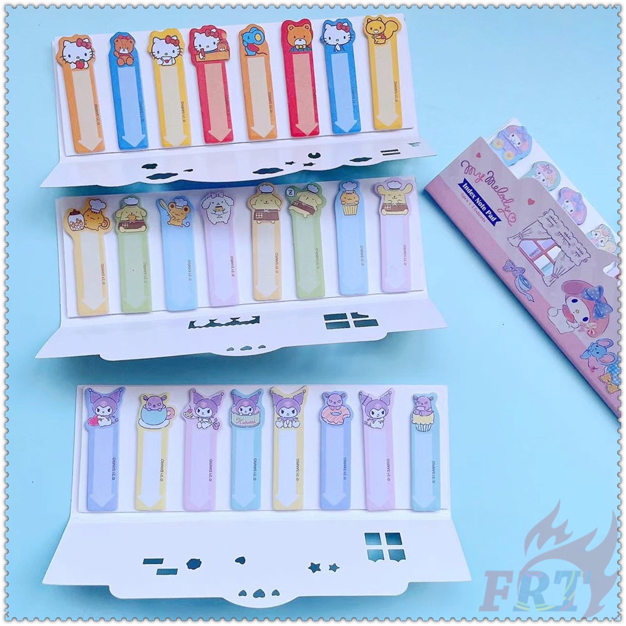 ❣️Set 120 Tấm Giấy Ghi Chú In Chữ sanrio q-4❣️Nhãn Dán Ghi Chú Họa Tiết my melody / kuromi / keroppi / pochacco