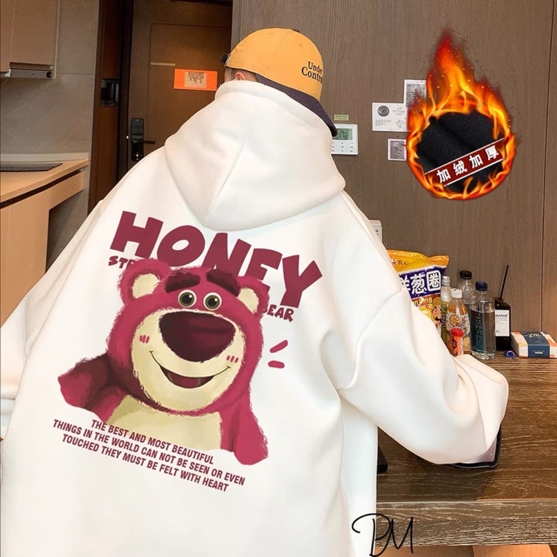 Áo hoodie gấu HONEY trước sau PM11 | BigBuy360 - bigbuy360.vn