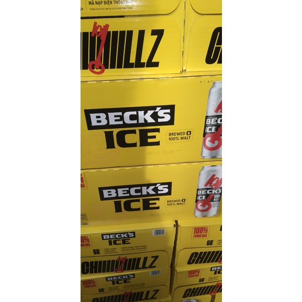 Thùng 24 lon bia Beck s Ice 330ml