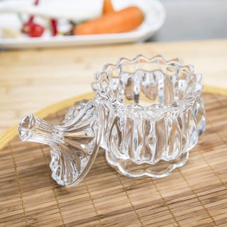 [ảnh thật] Hủ Thủy tinh đựng bánh kẹo mứt dạng pha lê sáng bóng với họa tiết độc đáo cao cấp
