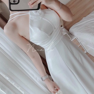Đầm Cổ Đan Dây Kết Bông (có Mút)