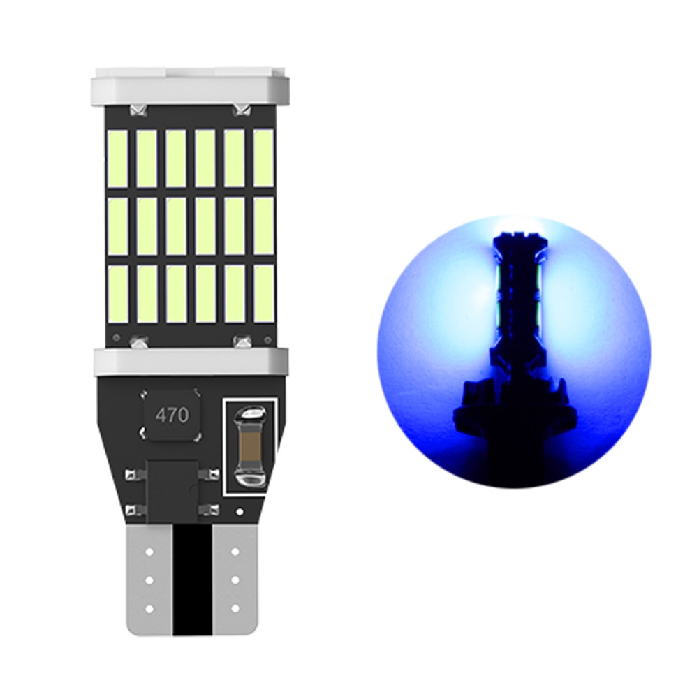 Set 2 Bóng Đèn LED T15 W16W 921 912 T16 902 Công Suất Cao 45 4014SMD 1200LM Siêu Sáng Cho Xe Hơi