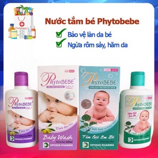 Sữa tắm gội em bé Phytobebe Daily – Dưỡng ẩm da -Chính Hãng