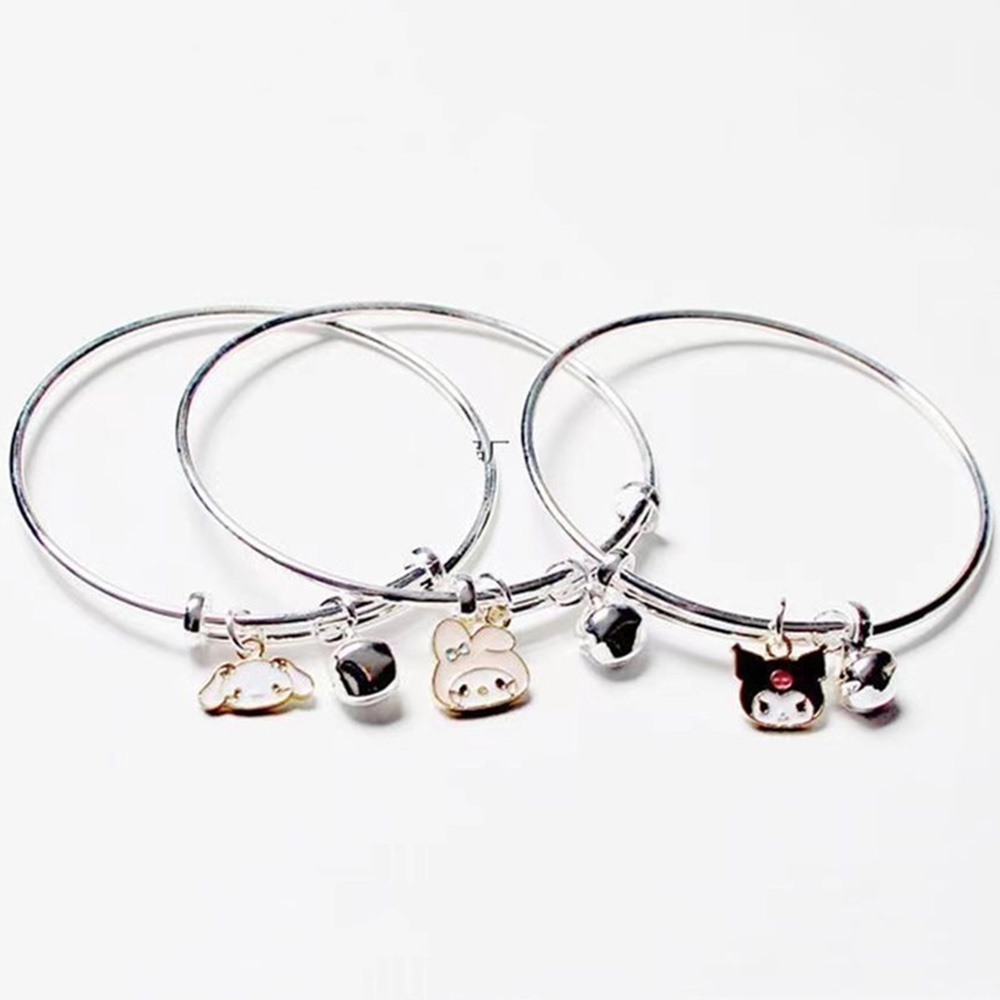 Vòng Tay Bạc Họa Tiết Hoạt Hình Dễ Thương Hợp Thời Trang