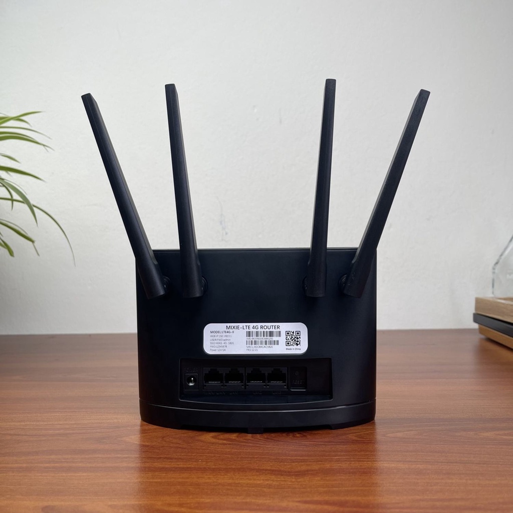 Bộ Phát Wifi MIXIE-LTE 4G 4 Cổng Lan Và 4 ANTEN Wifi - Hàng Chính Hãng