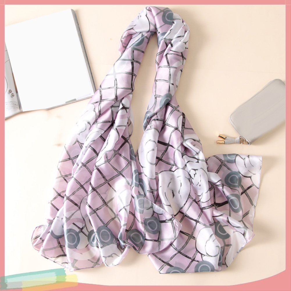 Khăn Choàng Dáng Dài In Hoa Thời Trang Cho Nữ