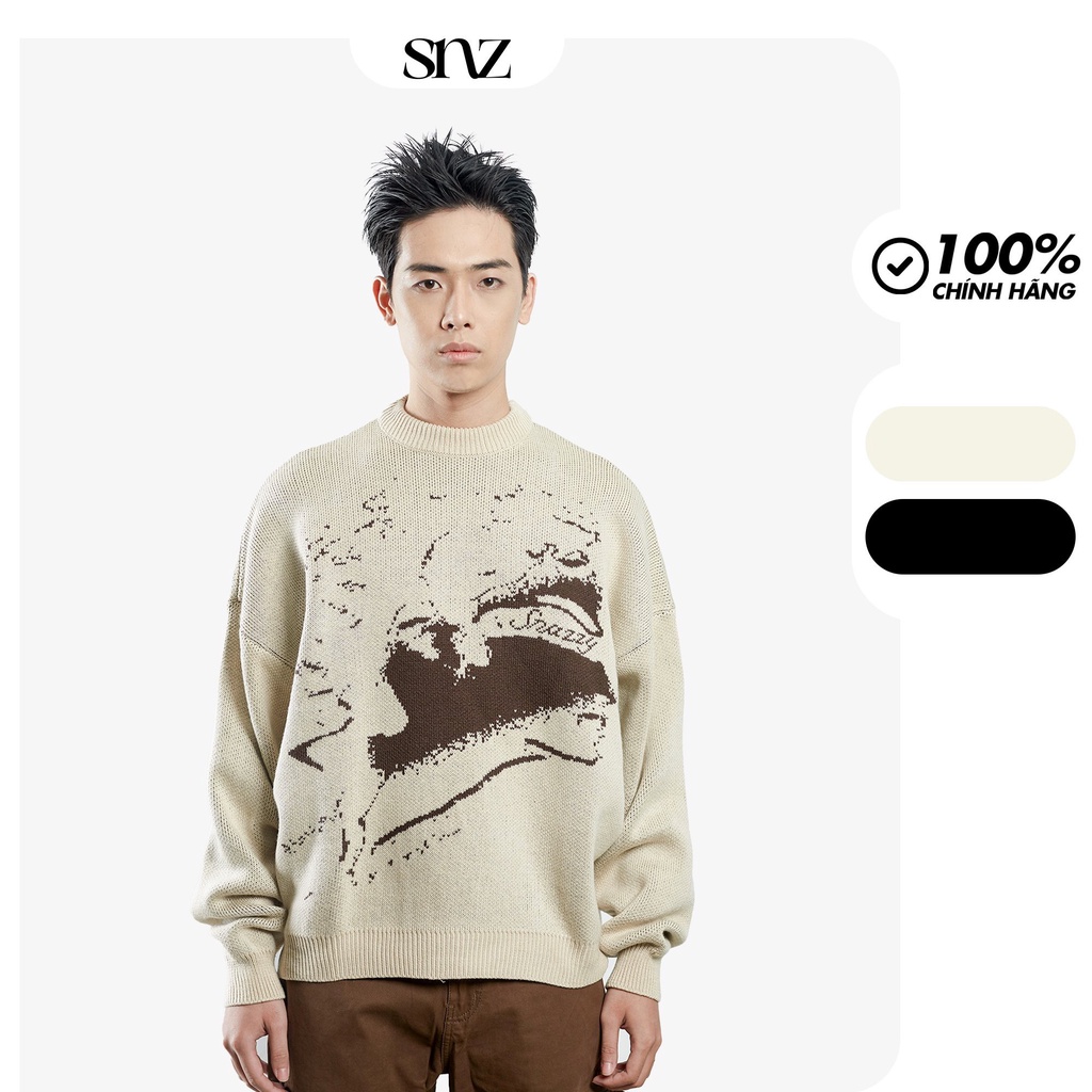 Áo len cổ tròn Snazzy nam nữ unisex dày dặn form oversize phong cách KNIT SWEATER