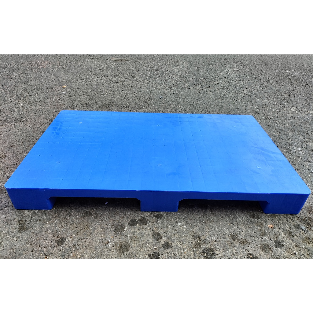 PALLET NHỰA 60x100x10 MẶT BÍT LOẠI 1 XANH DƯƠNG
