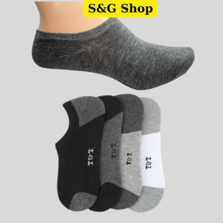 Tất nam cổ ngắn, vớ lười TNT mang giày công sở