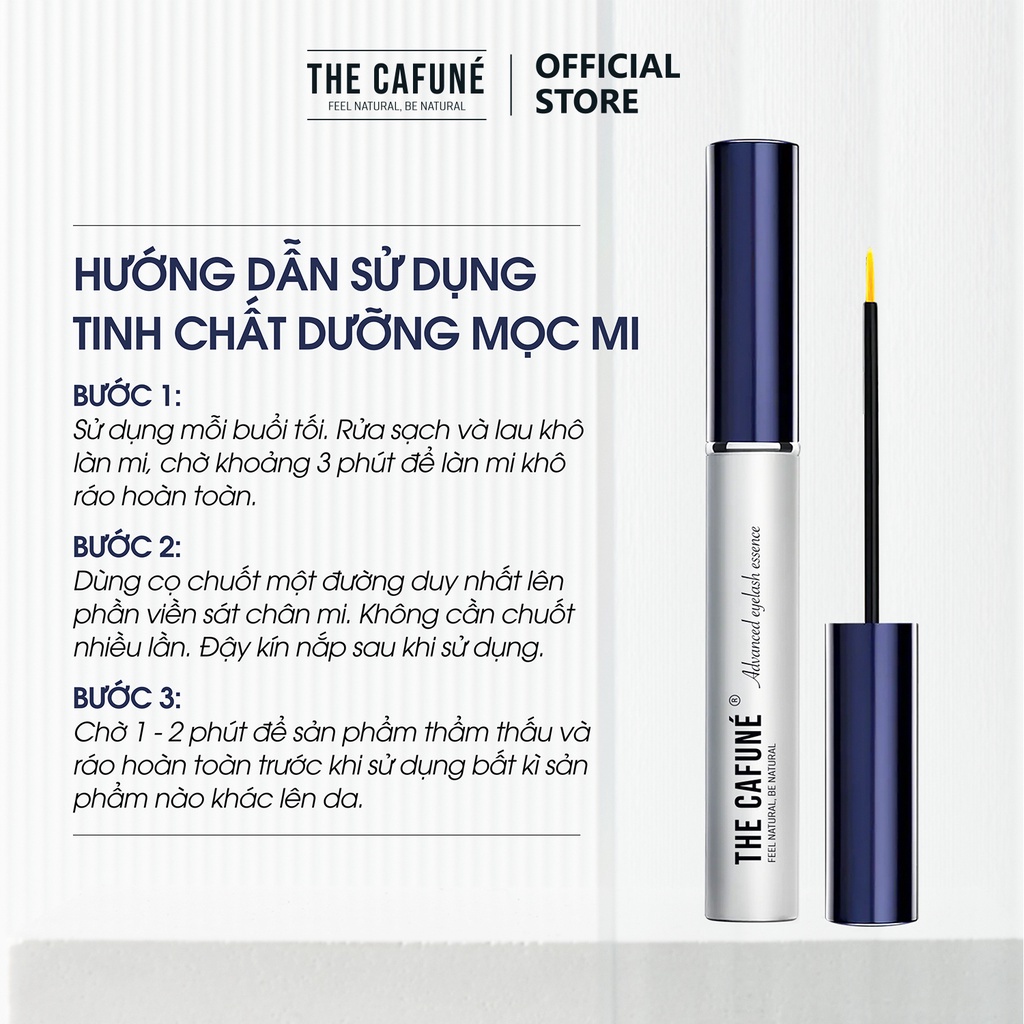 Tinh Chất Dưỡng Mi The Cafuné Giúp Mi Dài Dày Tự Nhiên, Không Gây Thâm Mắt 5ml