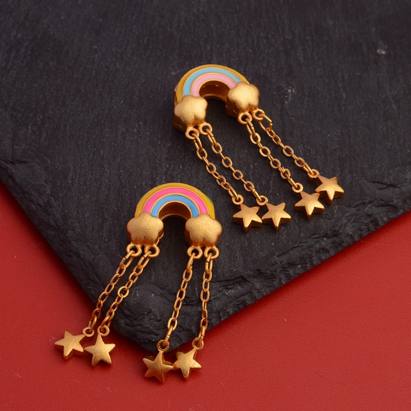 Hạt Xỏ Vòng Tay / Dây Chuyền Màu Sắc Cầu Vồng Chất Lượng Cao diy