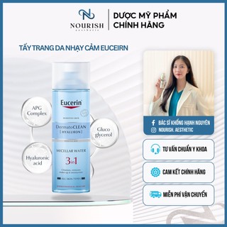 Nước Tẩy Trang Eucerin DermatoCLEAN Hyaluron Micellar Water 3 in 1