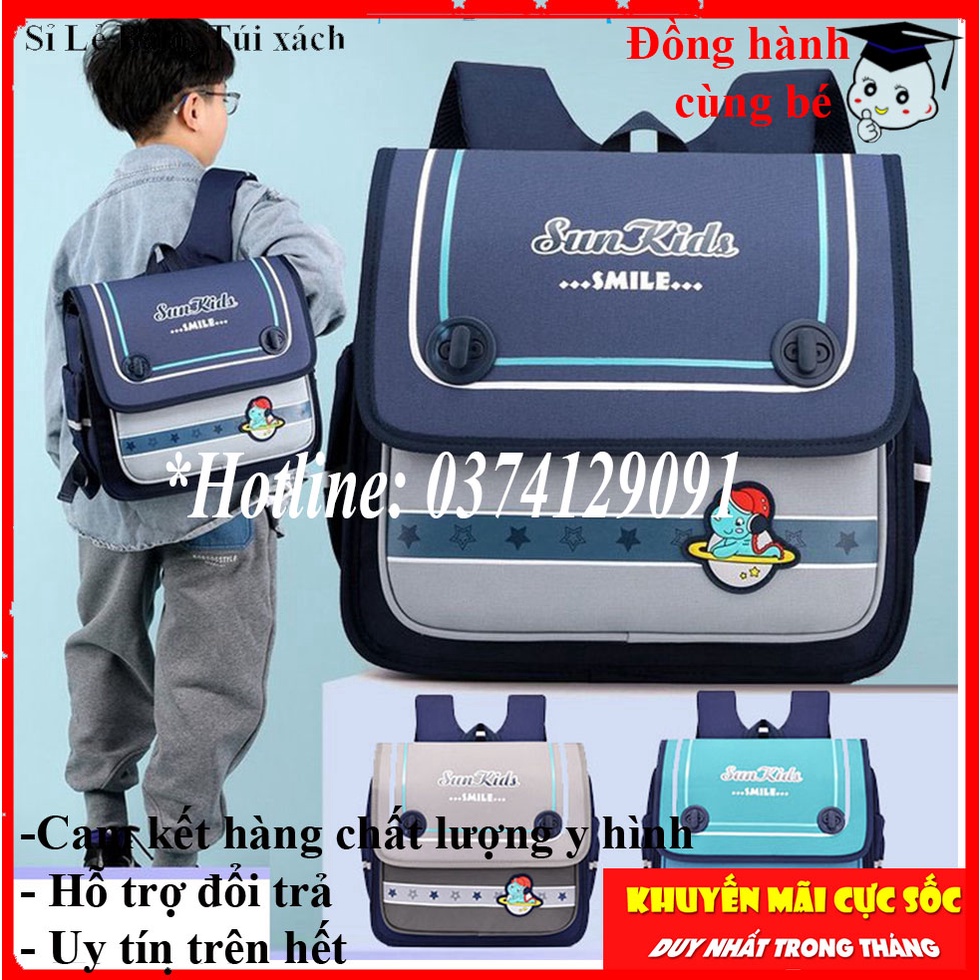 Balo Học Sinh Tiểu Học Cho Bé Trai Tiểu Học Có Phản Quang, Chống Thấm Nước, cặp sách tiểu học đeo ngang giá rẻ