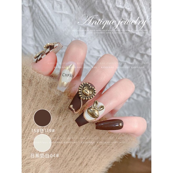 Charm gắn móng tay,trang trí móng tay loại thỏ,tim,gấu,hoa 5 cánh