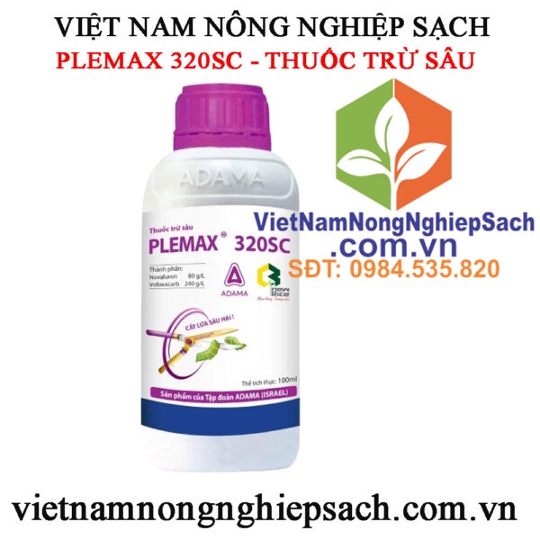 PLEMAX 320SC – TRỪ SÂU TƠ, SÂU XANH DA LÁNG, SÂU KEO CHAI 100ML