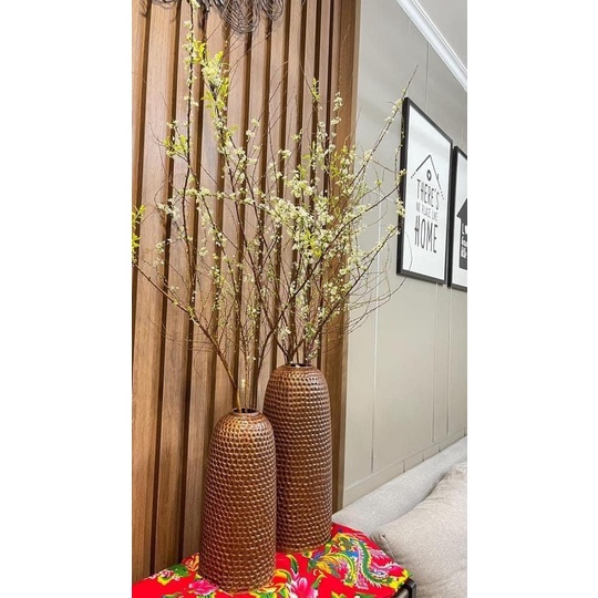 Bình Hoa Lọ Hoa Dáng Chuông Tổ Ong Men Hỏa Biến Cắm Đào Huyền, Cành Lê, Cành Mận Gốm Sứ Bát Tràng - Lynke Store