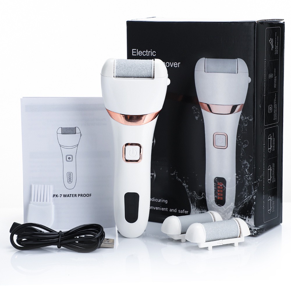 Dụng Cụ Chà Gót Chân Tẩy Tế Bào Chết Chuyên Dụng, Máy Mài Gót Chân 3 Chế Độ Hiển Thị màn hình LCD Cao Cấp