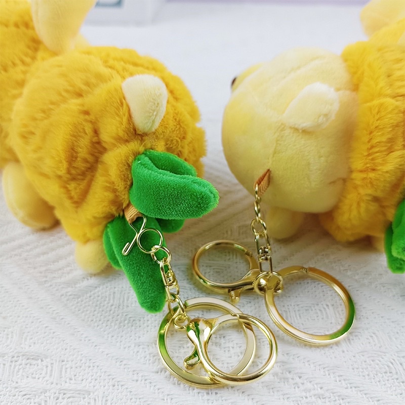 Móc khoá trang trí gấu bông mini gấu Pooh có thể tháo nón