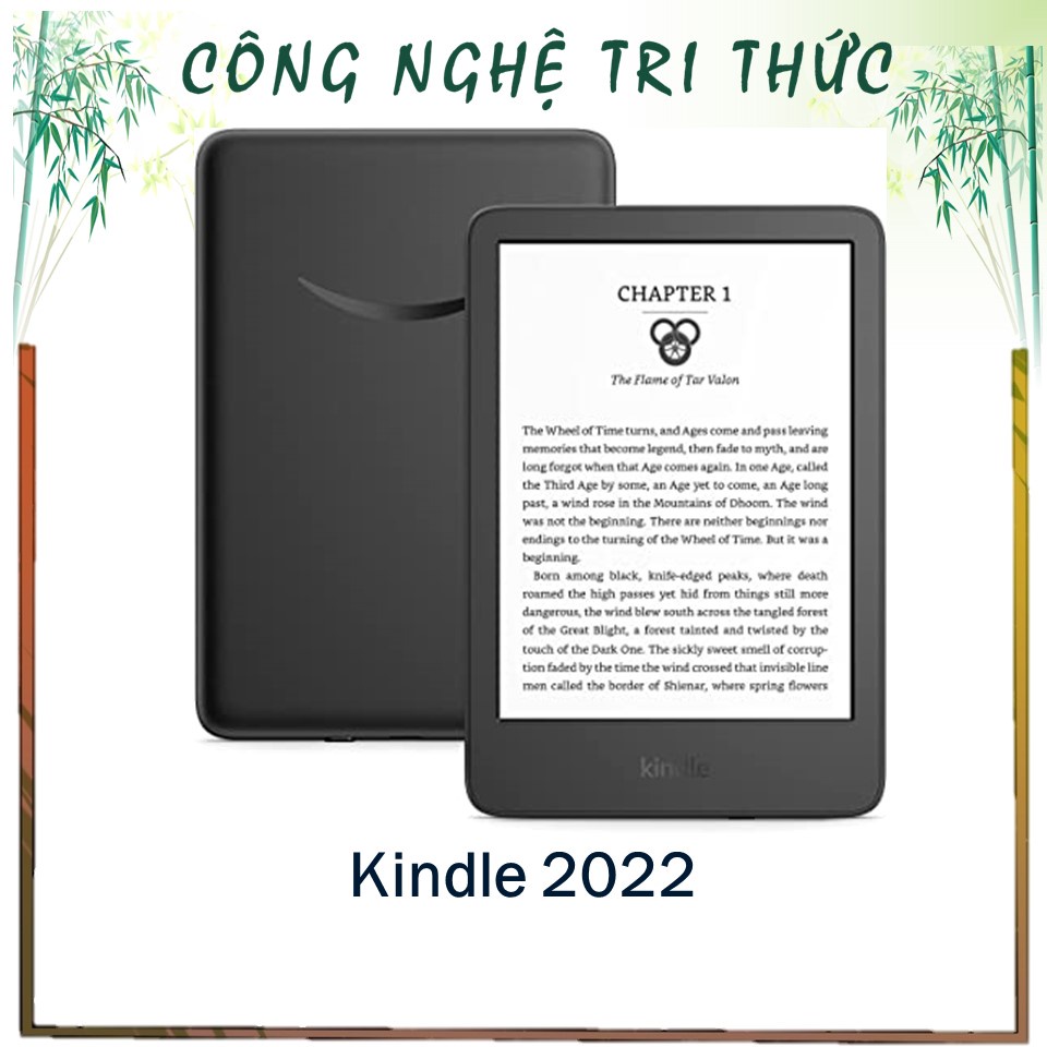 Máy đọc sách All new Kindle (Kindle 2022 - Kindle Basic 4), gọn nhẹ, độ phân giải cao, gấp đôi bộ nhớ (16G)