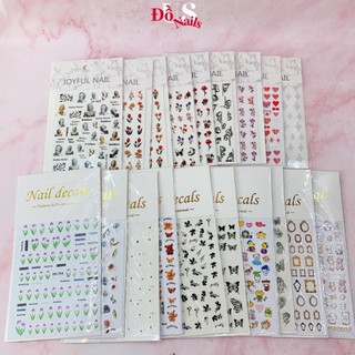 Hình dán móng trang trí nail - sticker dán móng nhiều mẫu hot trend