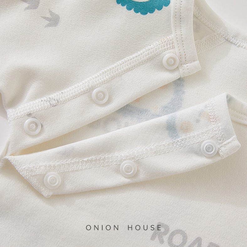 Áo sơ sinh họa tiết cotton tự nhiên bé trai bé gái - cáo